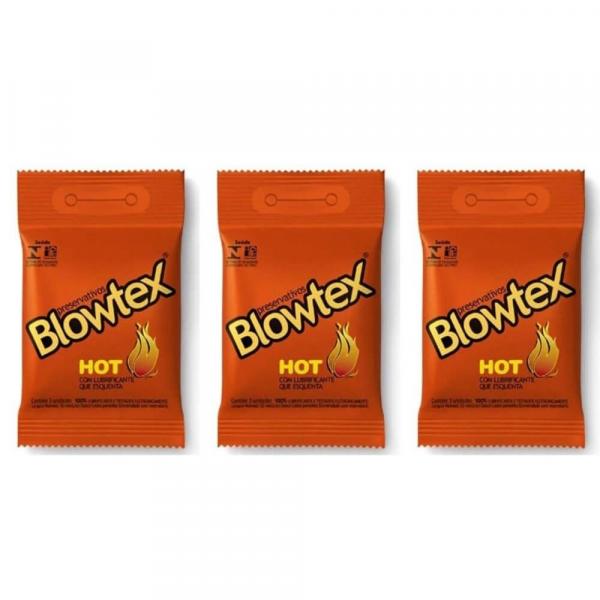 Blowtex Preservativo Premium Hot C/3 (Kit C/03)