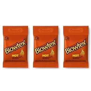 Blowtex Preservativo Premium Hot com 3 - Kit com 03