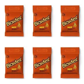 Blowtex Preservativo Premium Hot com 3 - Kit com 06