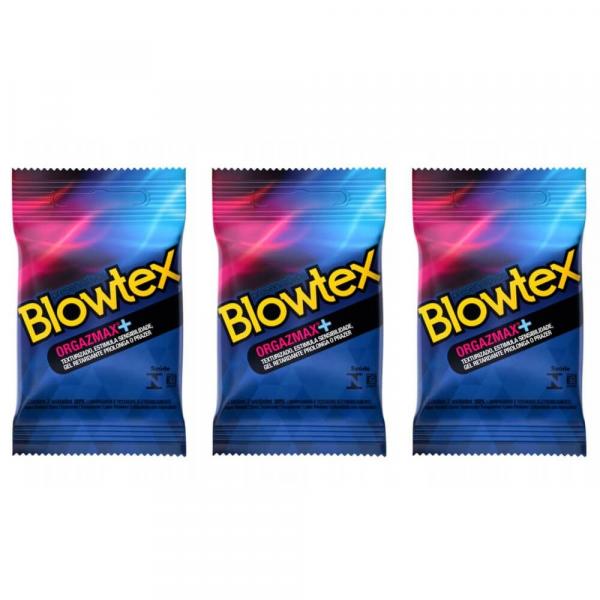 Blowtex Preservativo Premium Orgazmax C/3 (Kit C/03)