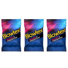 Blowtex Preservativo Premium Orgazmax com 3 - Kit com 03