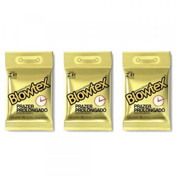Blowtex Preservativo Premium Retardant C/3 (Kit C/03)