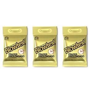 Blowtex Preservativo Premium Retardant com 3 - Kit com 03