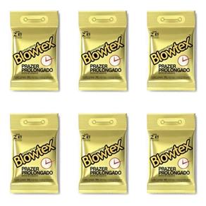 Blowtex Preservativo Premium Retardant com 3 - Kit com 06