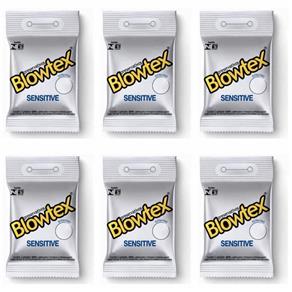 Blowtex Preservativo Premium Sensitive com 3 - Kit com 06