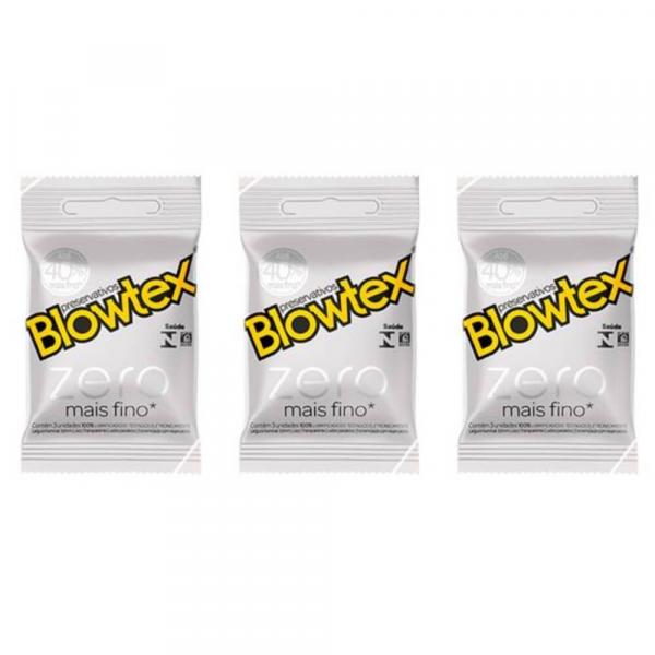 Blowtex Preservativo Premium Zero C/3 (Kit C/03)