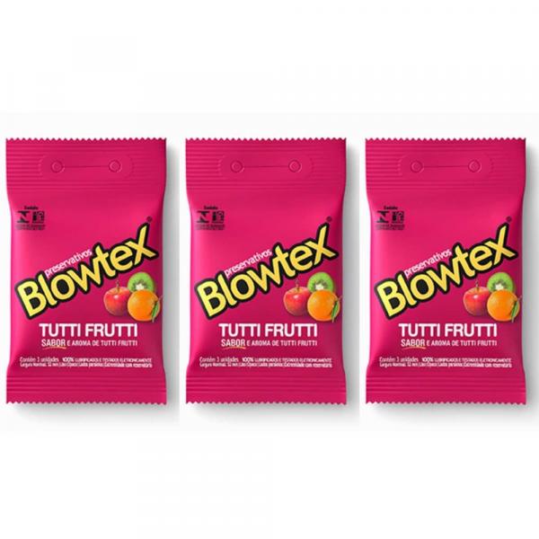 Blowtex Preservativos Tutti-Frutti C/3 (Kit C/03)