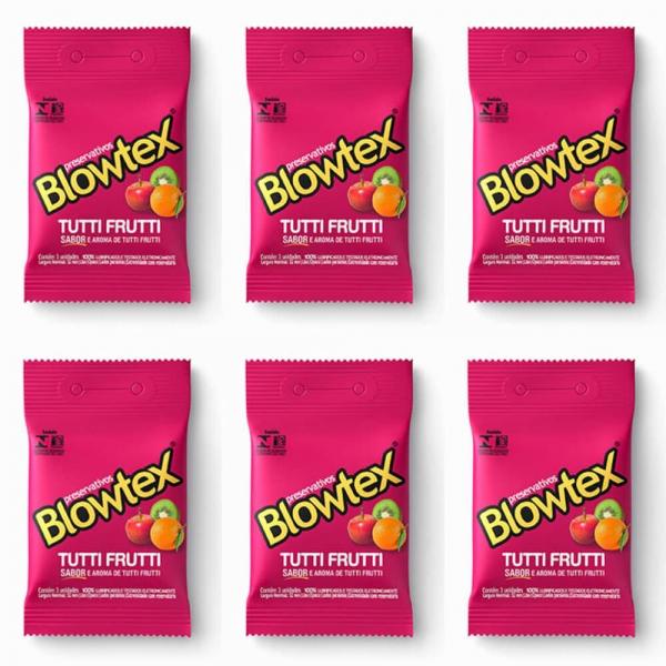Blowtex Preservativos Tutti-Frutti C/3 (Kit C/06)