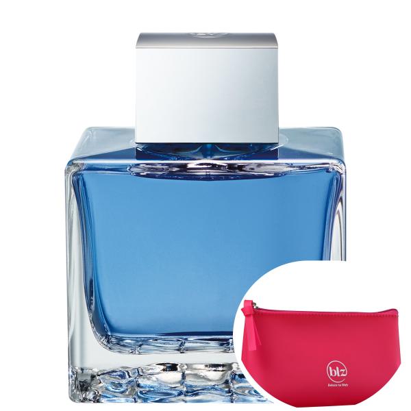Blue Seduction Antonio Banderas EDT - Perfume Masculino 100ml+Beleza na Web Pink - Nécessaire