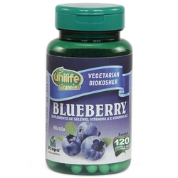 Blueberry 120 Cápsulas 550mg Mirtilo - Unilife