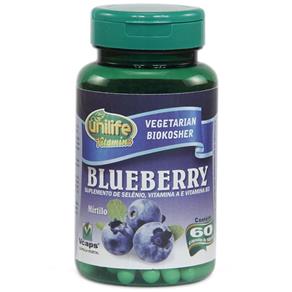 Blueberry 550mg Mirtilo - Unilife - Blueberry - 60 Cápsulas