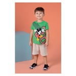 Blusa Infantil Masculina Mickey Mouse Detalhe Alto Relevo