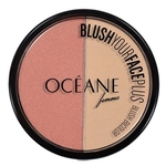 Blush em Pó Océane Blush Your Face Coral Peach White Pink 9,3g