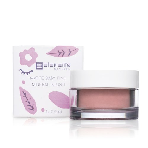 Blush Natural e Vegano Elemento Mineral Baby Pink (Rosa Claro) 3g