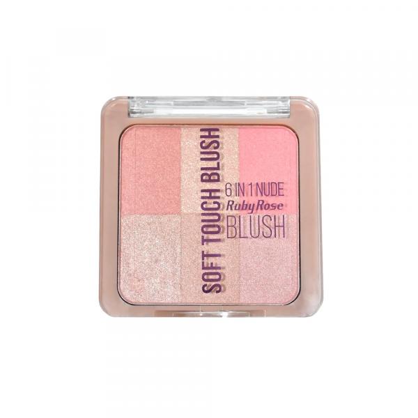 Blush Soft Touch Ruby Rose 6 em 1 Nude HB-6109 - Cor 2 - 6,6g