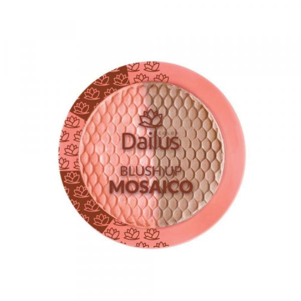 Blush Up Mosaico Dailus Duo Coral Iluminador Cor 02