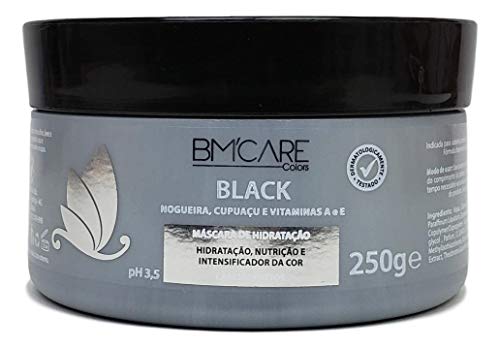 BMcare Black Máscara Hidratação Intensificadora Cor Cabelo Preto
