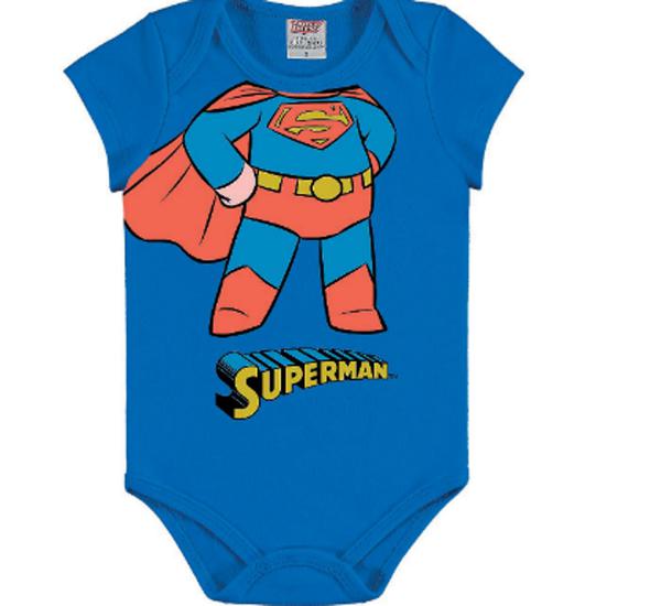 Body Bebê Super Homem Marlan