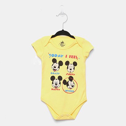 Body Infantil Marlan Mickey Disney Bebê -D6233