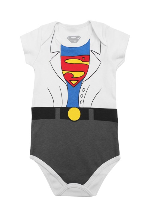 Body Marlan Baby Menino Superman Branco