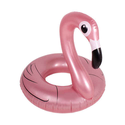 Boia Inflável Gigante Anel Flamingo Perolado Belfix