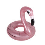 Boia Inflável Gigante Anel Flamingo Rosa Perolado Vinil Bel Lazer