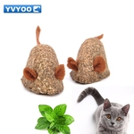 Bola de brinquedo gato YVYOO Pet Mint Falso tipo ratos limpar a boca Adicionar Vitaminas Catnip brinquedos limpar a boca 1pcs YV55