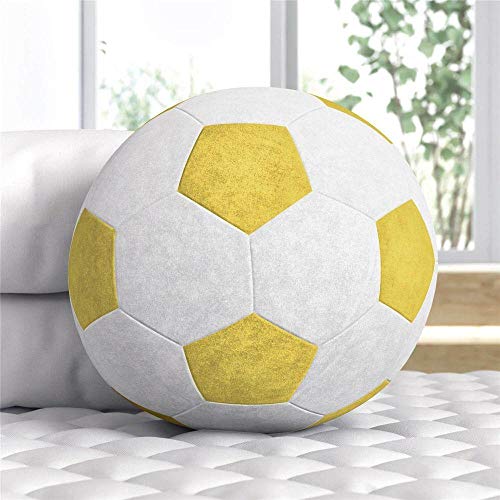 Bola de Futebol Plush Amarela 24cm Grão de Gente