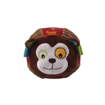Bola de Pelúcia do bebê Brinquedos Dos Desenhos Animados Animal Chocalhos Sino Colorido Pano Softy Recheado Bola Macaco