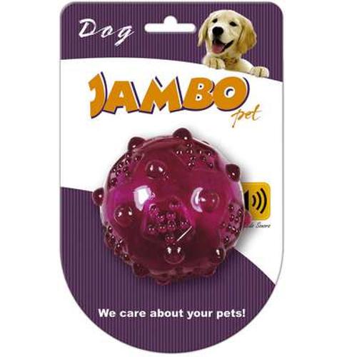 Bola Jambo Sound Pequena para Cães - Rosa