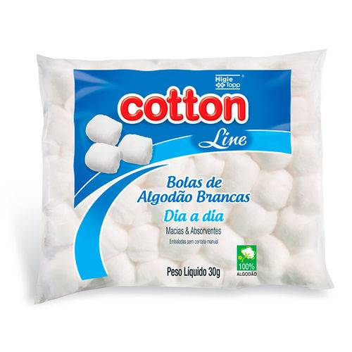 Bolas de Algodão Branca Cotton Line