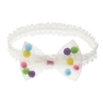 Bolas de cabelo bowknot bonito net superfície colorida bolas dentro do laço baby girl \\ 's acessórios para o cabelo