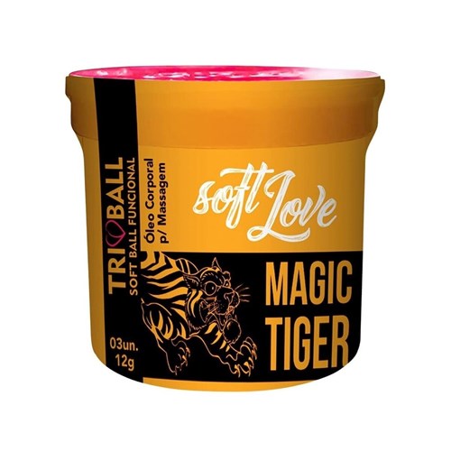 Bolinha Explosiva - Soft Ball Magic Tiger Deliciosos Choques - 3 Unida...