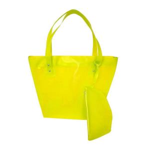 Bolsa Bag com Necessaire Amarela - Iz Ideas