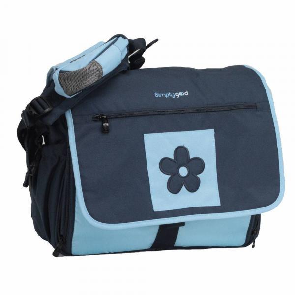 Bolsa com Trocador Daisy Diaper Bag Azul - Simplygood G1004 - Brasbaby