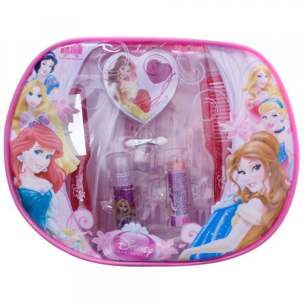 Bolsa de Maquiagem com Brilho Roxo - Princesas Disney - Homebrinq - Home Brinq