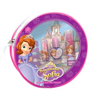 Bolsa de Maquiagem Disney Princesinha Sofia Beauty Brinq - Maquiagem Infantil Kit