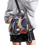 Lady Protable Único Shoulder Bag Casual All-jogo Moda Tecido Oxford Mochila