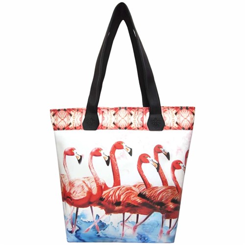 Bolsa Feminina Tropical Flamingos, Magicc