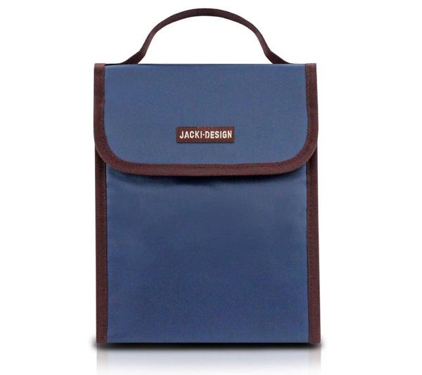 Bolsa Térmica Tam. G Lisa Azul Escuro Microfibra Jacki Design