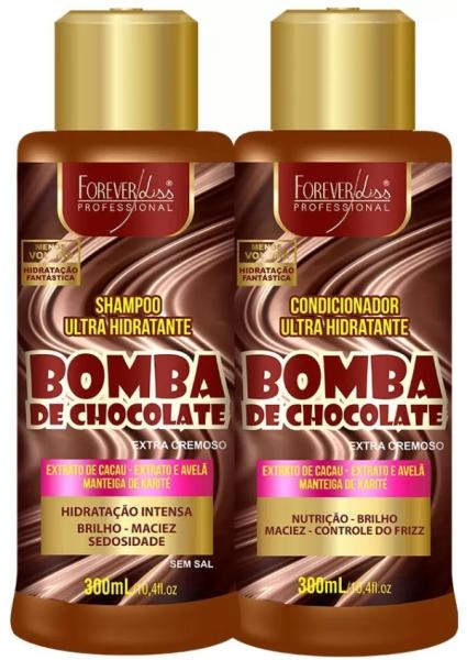 Bomba de Chocolate Forever Liss - Shampoo + Condicionador