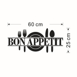 Bon Appetit Sala Cozinha parede adesivo removível Adesivos de parede Dustproof Waterproof