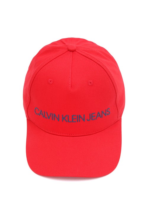 Boné Calvin Klein Jeans Lettering Vermelho - Kanui