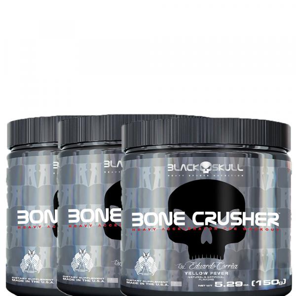 3 Bone Crusher 150g - Black Skull - Blueberry