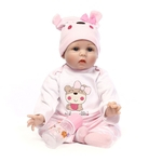 Boneca 55CM doce Simulate Renascer Baby Doll Soft Body Set Toy presente para crianças
