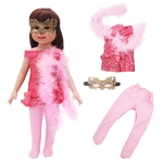 Boneca Suit Top + Calças + Máscara para o de 18 polegadas de-doll feminino