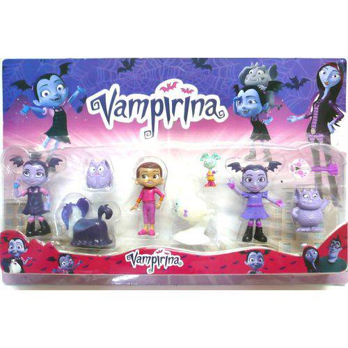 Bonecas Infantil Vampirina e Sua Turma PVC Colecionável 9Pçs