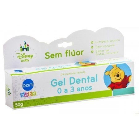 Boni Baby Pooh Gel Dental S/ Flúor 50g