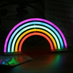 Bonito arco-íris de néon LED noite por quarto decoração da parede LED lamp