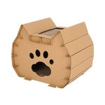 Bonito Forma Cat Toy papel ondulado Coçar Nest Cat